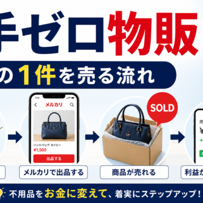元手ゼロ物販 最初の1件を売る流れ