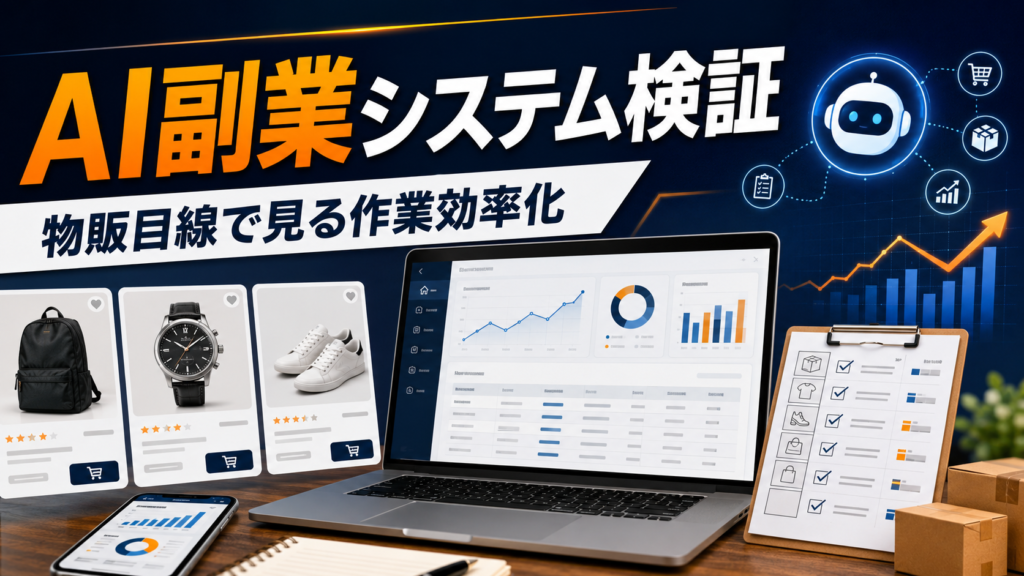 ハイブリッドAI副業システムを物販目線で検証