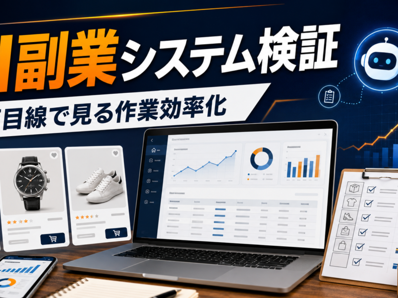 ハイブリッドAI副業システムを物販目線で検証