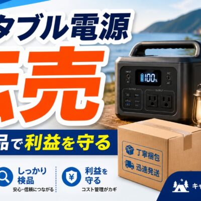 ポータブル電源 転売 送料と検品で利益を守る
