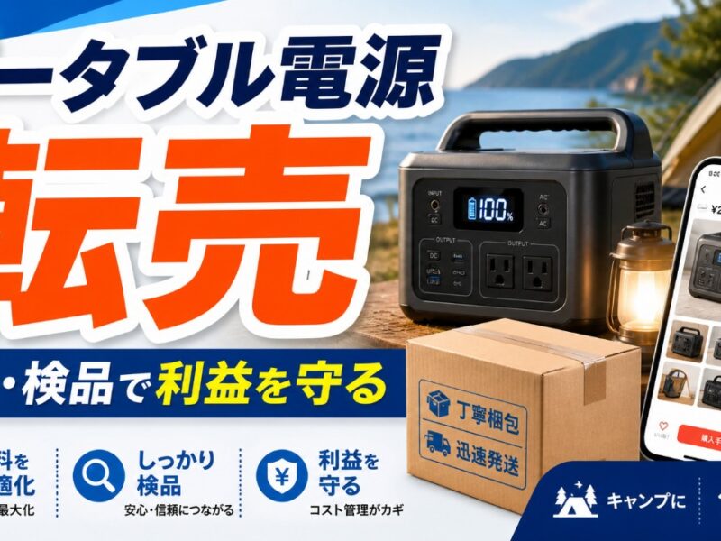 ポータブル電源 転売 送料と検品で利益を守る
