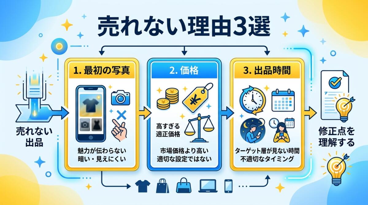 売れない理由3選の図解