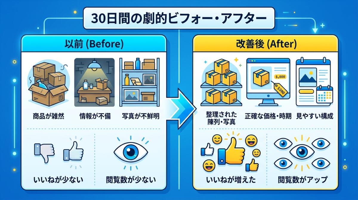 30日で変わるBeforeAfter図解